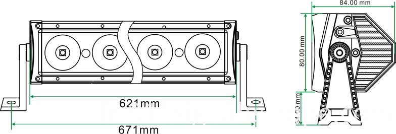 10W CREE LED off Road Light Bar (SB10-10)